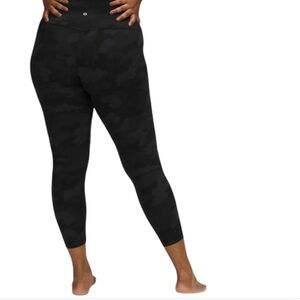 Lululemon Align Pant Leggings 25" Heritage 365 Camo Deep Coal Multi Yoga Size 6